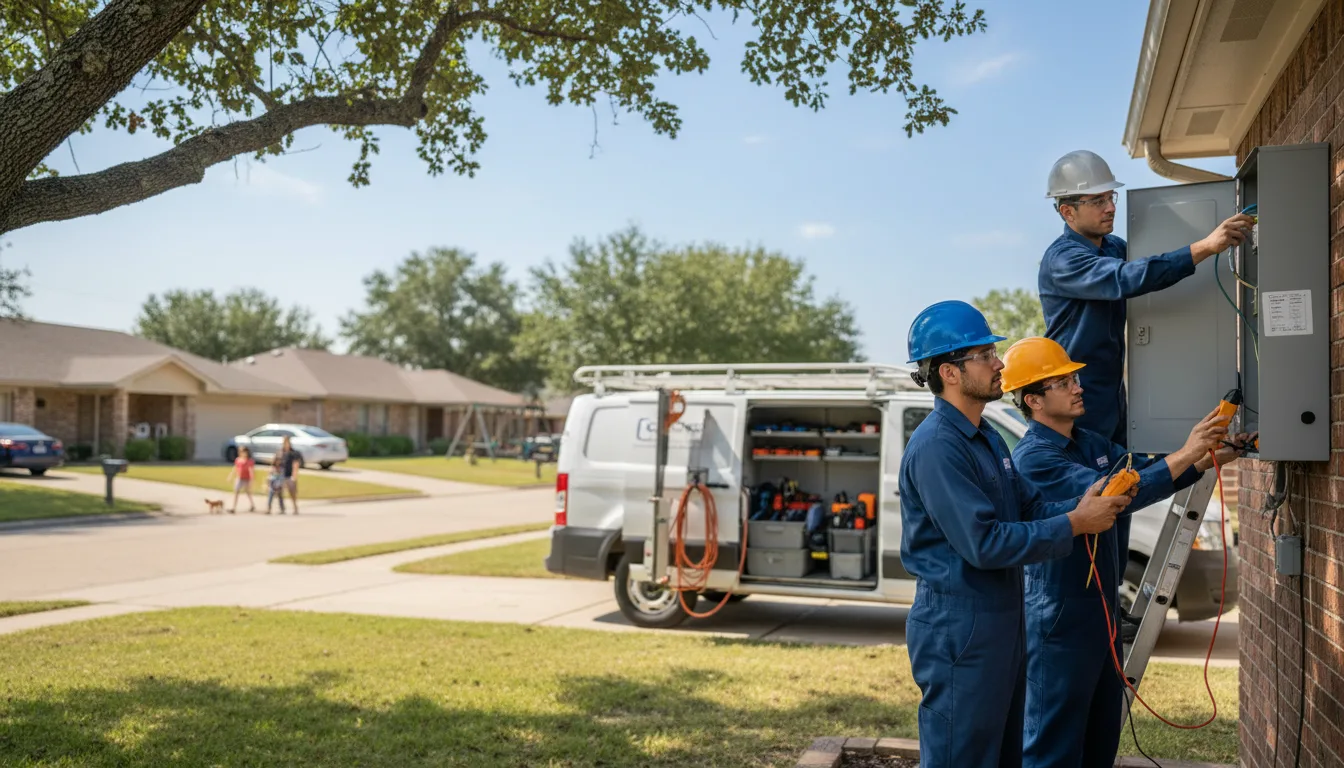 Certified electrician providing emergency electrical services in Corydon, IA